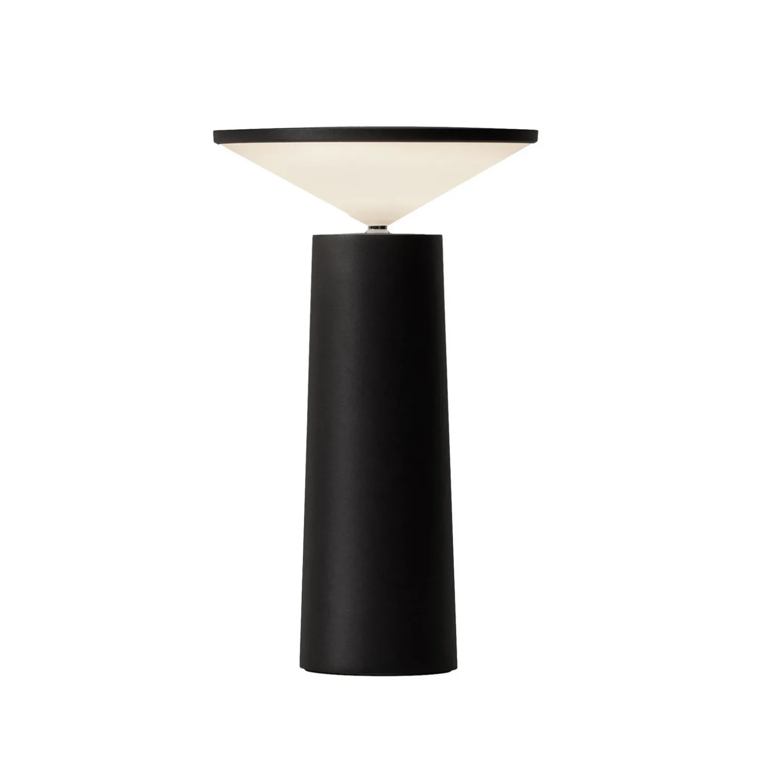 LEDS-C4 Lámpara de mesa LED recargable Cocktail, negro Altura 21,5 cm