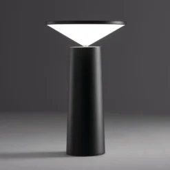 LEDS-C4 Lámpara de mesa LED recargable Cocktail, negro Altura 21,5 cm