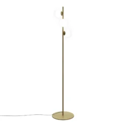LEDS-C4 Lámpara de pie LED Perlina, altura 170 cm, color dorado