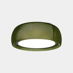 LEDS-C4 Lámpara LED de techo Gong, verde, 3.000 K, Ø 61,2 cm