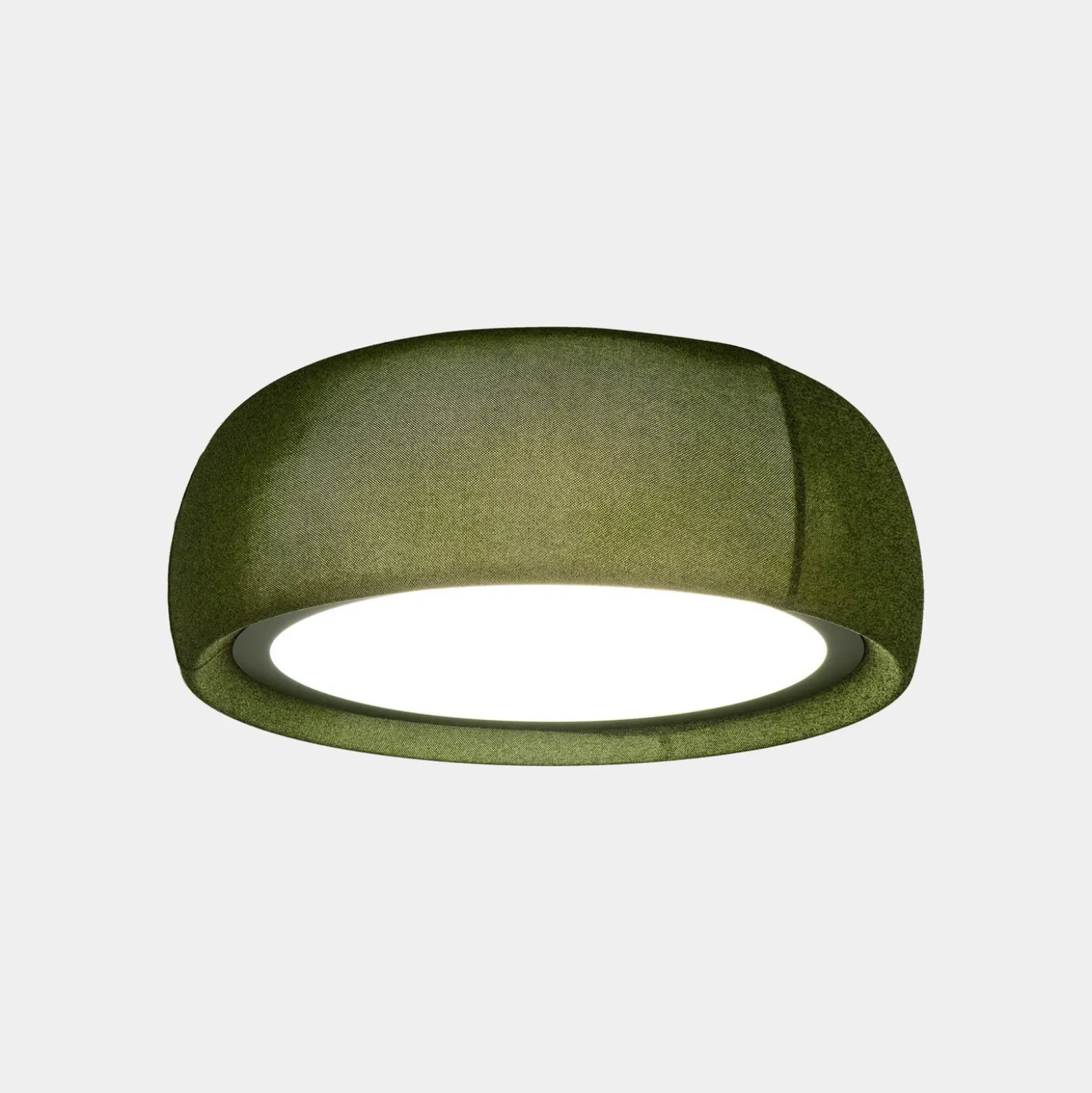 LEDS-C4 Lámpara LED de techo Gong, verde, 3.000 K, Ø 61,2 cm
