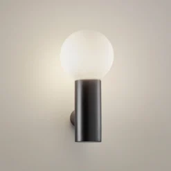 LEDS-C4 Mist aplique para baño 1 luz negro