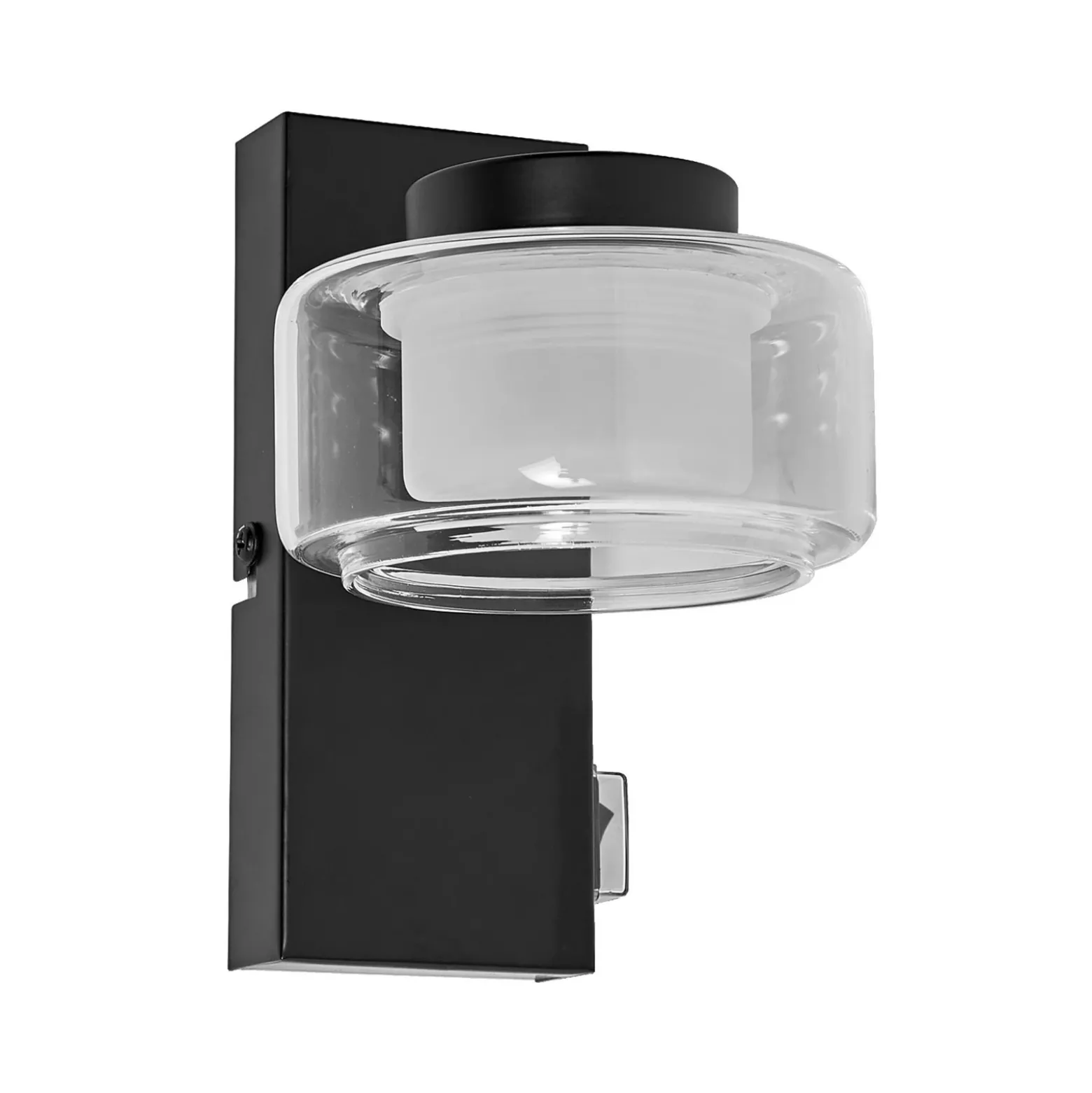 LEDVANCE Aplique de pared LED Orbis Flame, 1 luz, negro, IP44