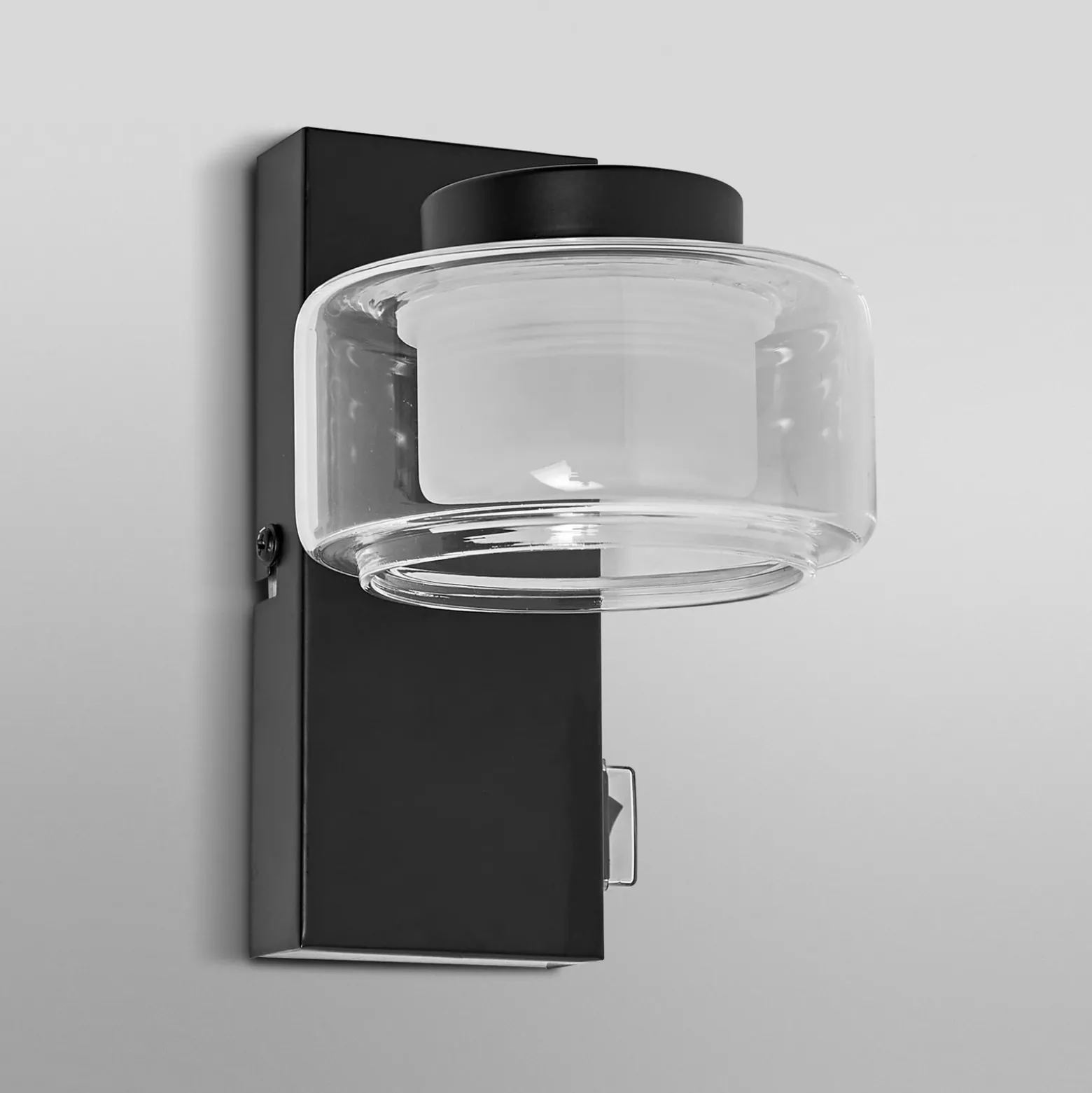 LEDVANCE Aplique de pared LED Orbis Flame, 1 luz, negro, IP44