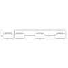 LEDVANCE Aplique de pared LED Orbis Flame, 3 luces, negro, IP44