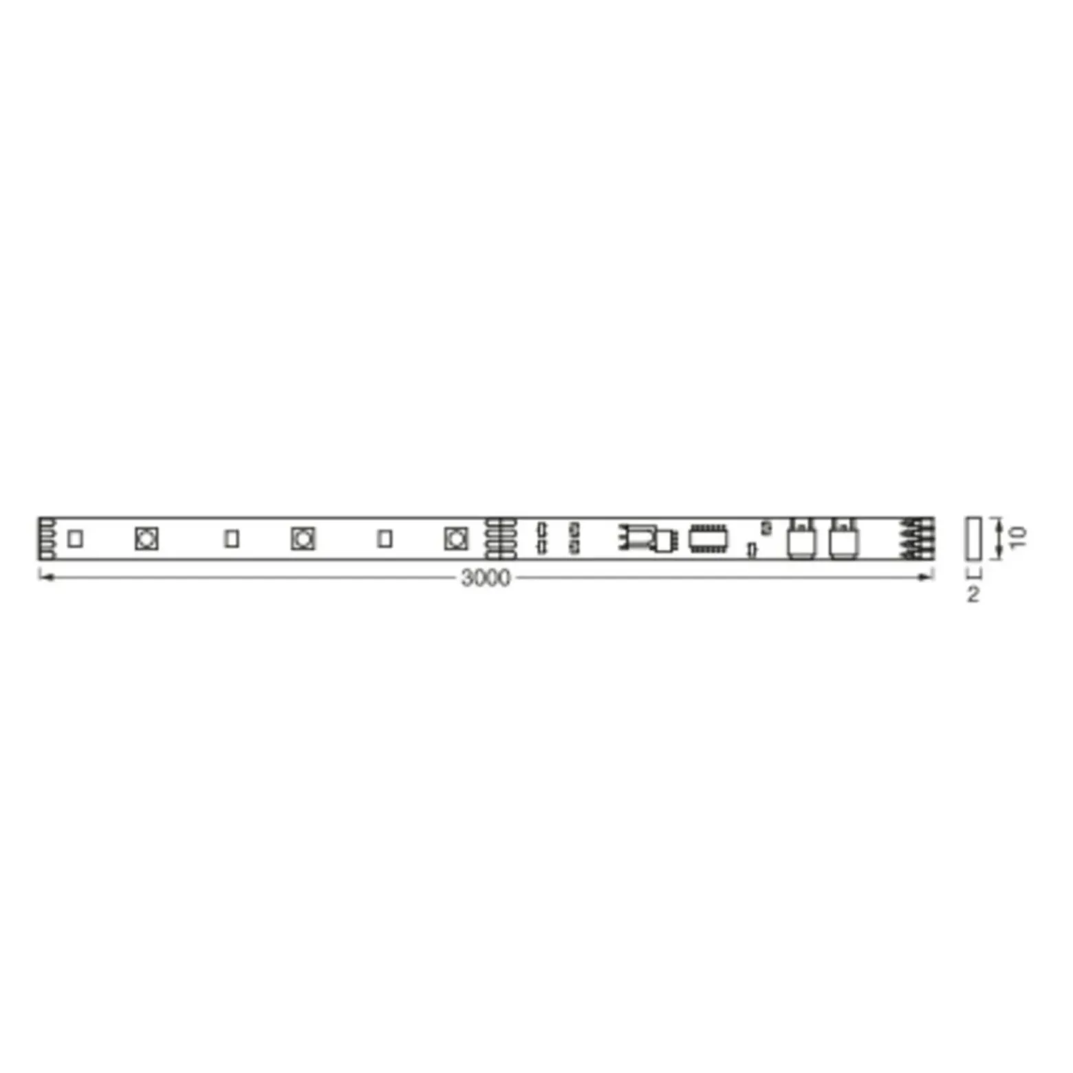 LEDVANCE Flex Remote tira LED IP20 RGBW, 3m
