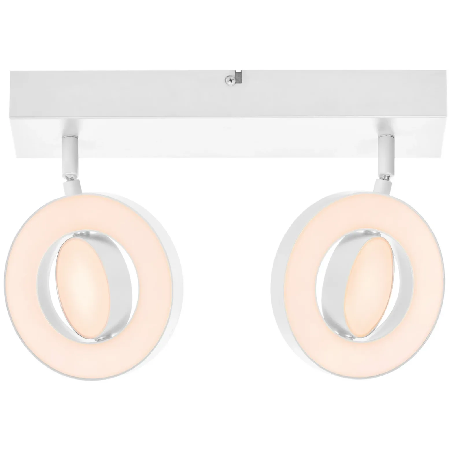 LEDVANCE LED downlight Saturn, CCT, 2 luces, largo, blanco