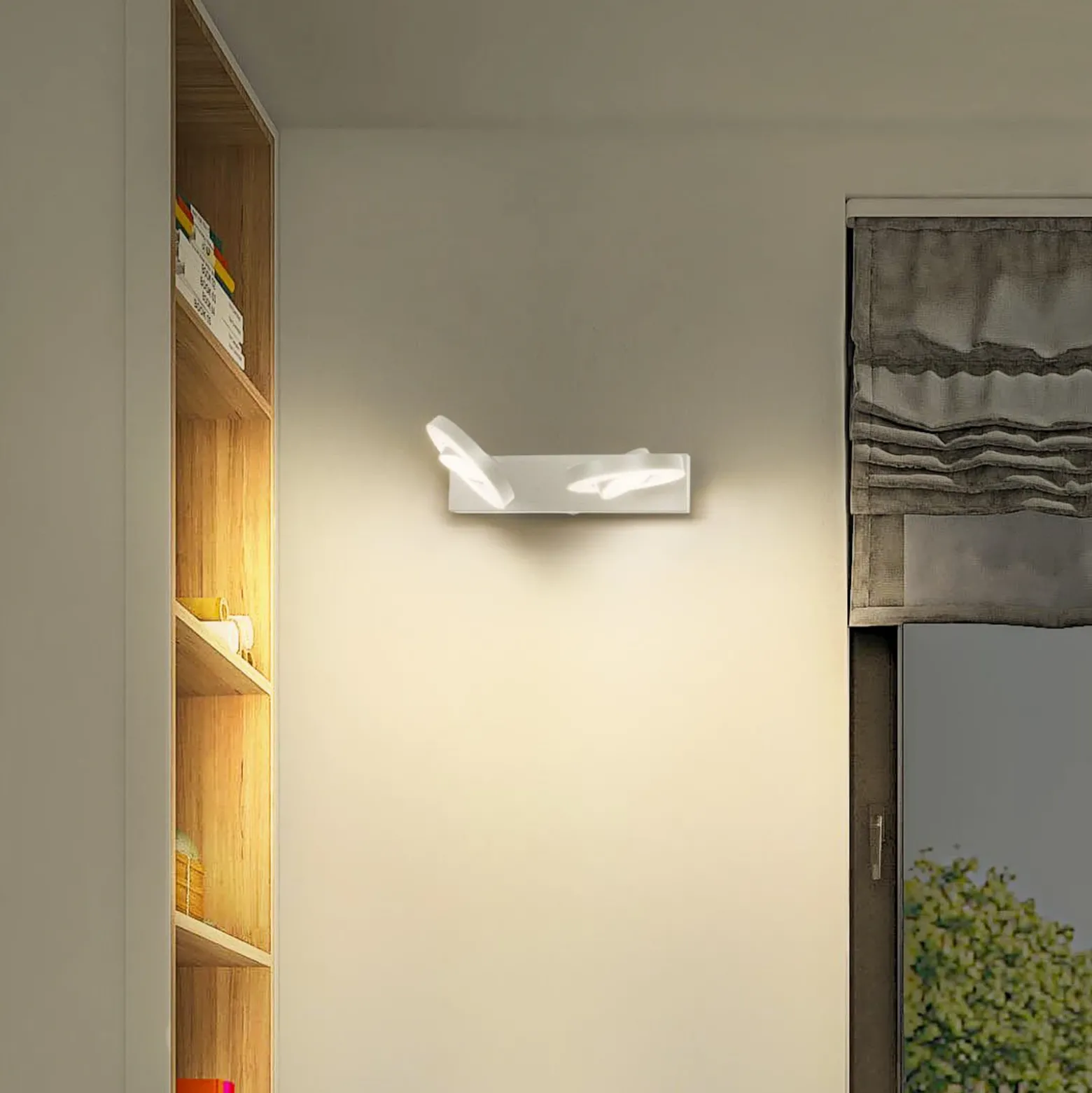 LEDVANCE LED downlight Saturn, CCT, 2 luces, largo, blanco