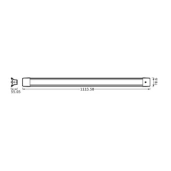 LEDVANCE lámpara colgante LED de oficina Line 840 longitud 112 cm, blanco