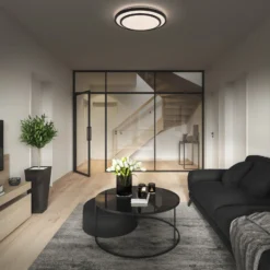 Ledvance Orbis Berlin Lámpara de techo LED negra 49cm