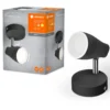 LEDVANCE Pear foco de superficie GU10 1 luz negro