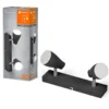 LEDVANCE Pear foco de superficie GU10 2 luz negro