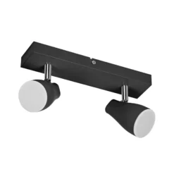 LEDVANCE Pear foco de superficie GU10 2 luz negro