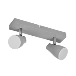 LEDVANCE Pear foco de superficie GU10 2 luz gris