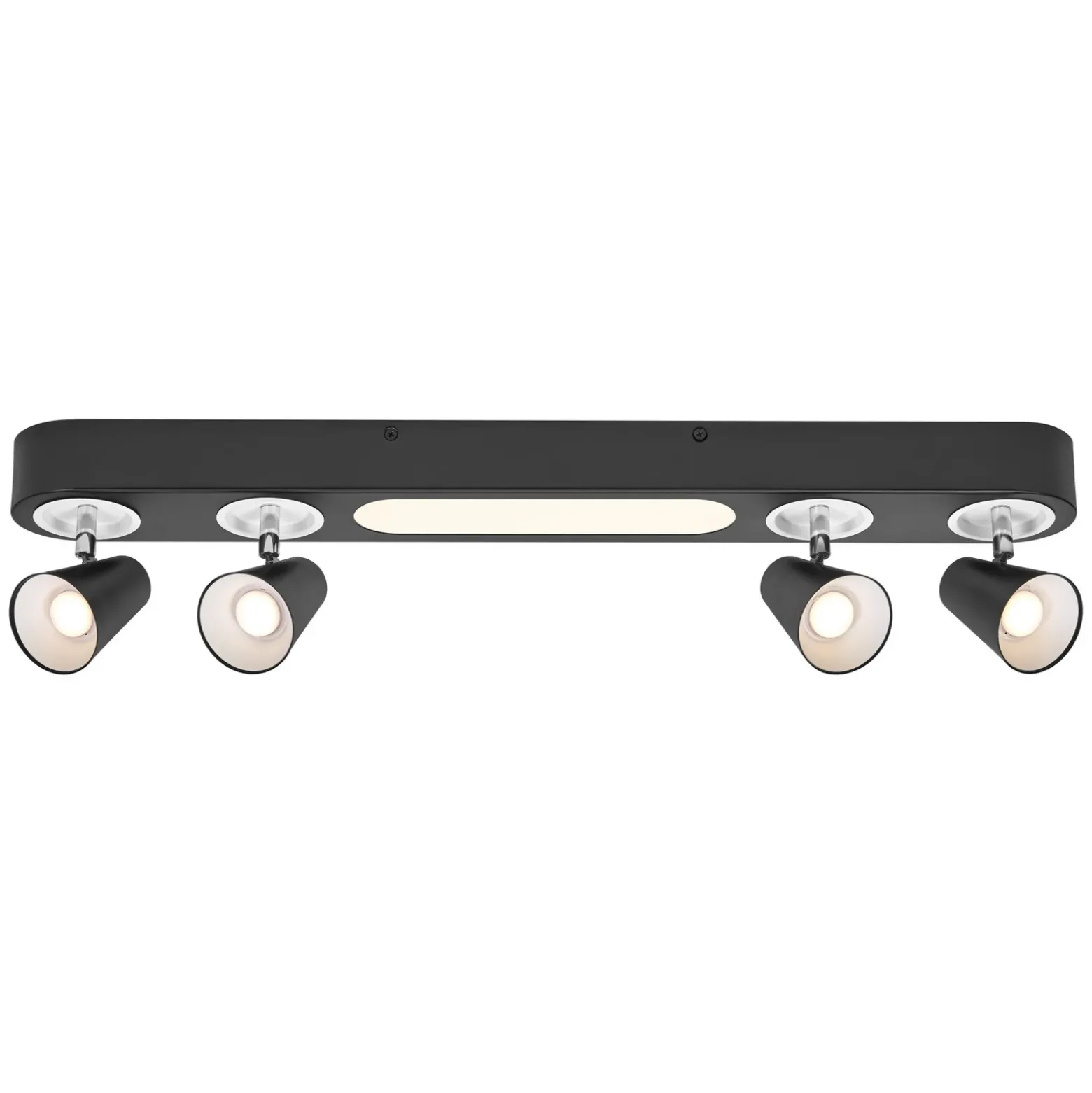 LEDVANCE Plafón LED Neptune, 4 focos, negro