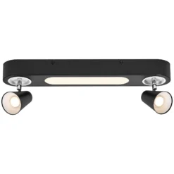 LEDVANCE Plafón LED Neptune, 2 focos, negro