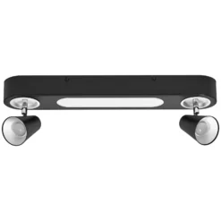LEDVANCE Plafón LED Neptune, 2 focos, negro