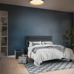 LEDVANCE Plafón LED Orbis Livia Ø 43 cm, gris, metal