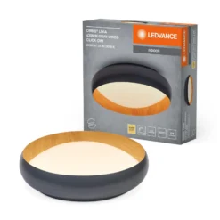 LEDVANCE Plafón LED Orbis Livia Ø 43 cm, gris, metal