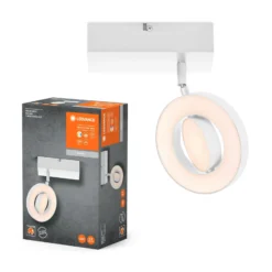 LEDVANCE Saturno CCT Foco de pared LED, interruptor, blanco