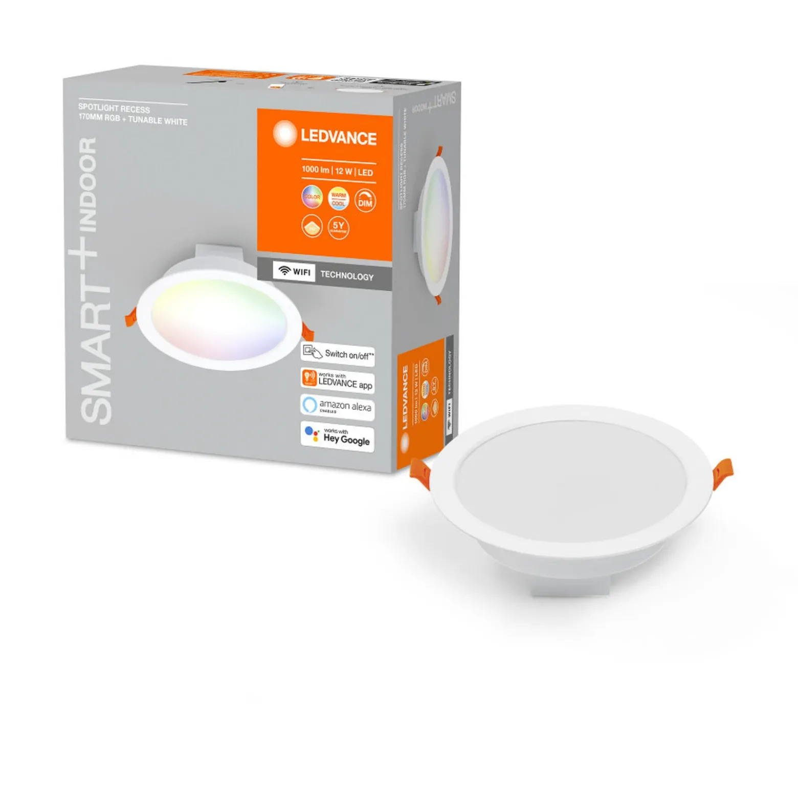 LEDVANCE SMART+ WiFi Foco empotrable LED, 110º