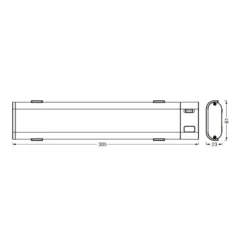LEDVANCE SMART+ WiFi lineal Slim LED bajo mueble