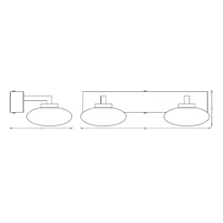 LEDVANCE SMART+ WiFi Orbis Wall Elypse, 2 luz