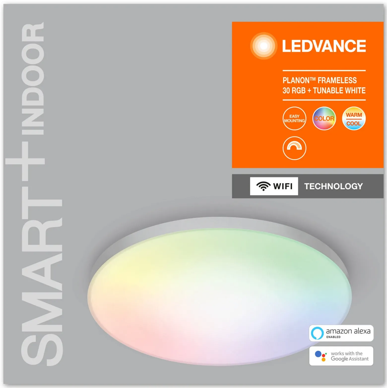 LEDVANCE SMART+ WiFi Planon panel LED RGBW Ø30cm