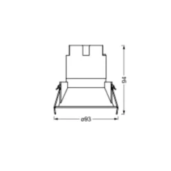 LEDVANCE Twist foco Ø9,3cm 840 blanco/plata