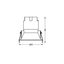 LEDVANCE Twist foco LED Ø9,3cm 840 blanco/blanco