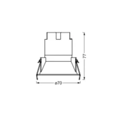 LEDVANCE Twist foco LED Ø7cm 830 blanco/blanco