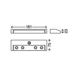 Lero: lámpara LED bajo mueble giratoria de batería
