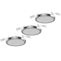 Lightme empotrada Aqua Pur Ø11cm set 3 ud cromo