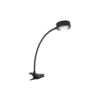 LightMe lámpara de mesa Powerlens Flex, pinza, negro