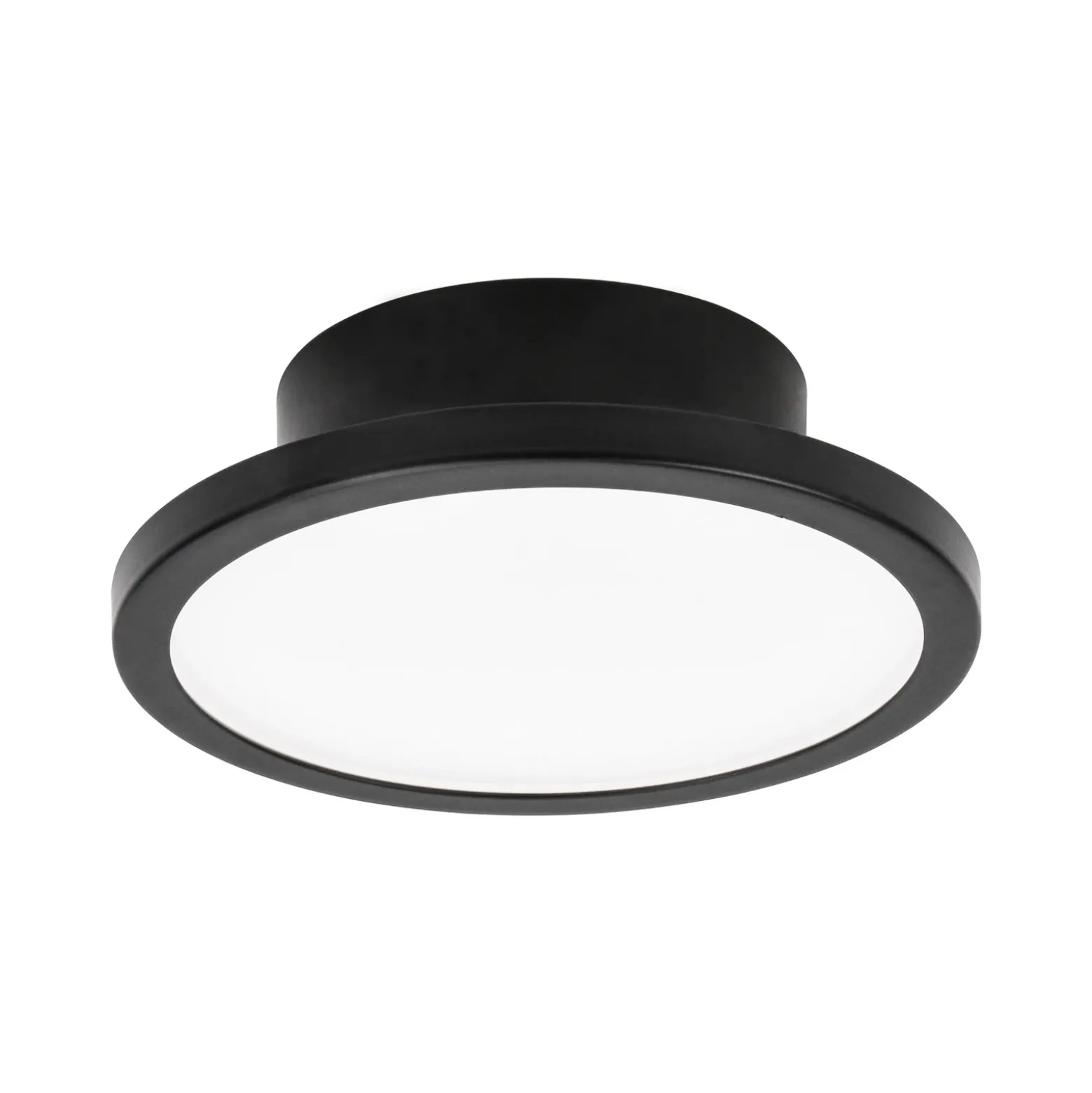 LightMe Plafón LED Aqua Ø 14,7cm negro