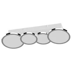 Lightme plafón LED Aqua 4 luces con CCT