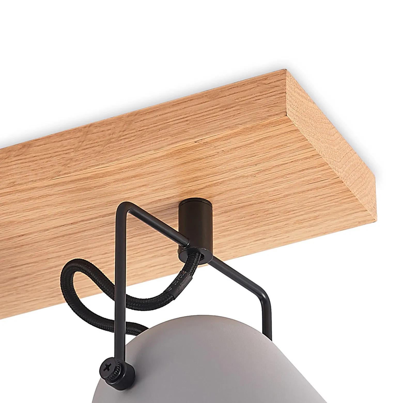 Lindby Adalin plafón, 4 luces, gris