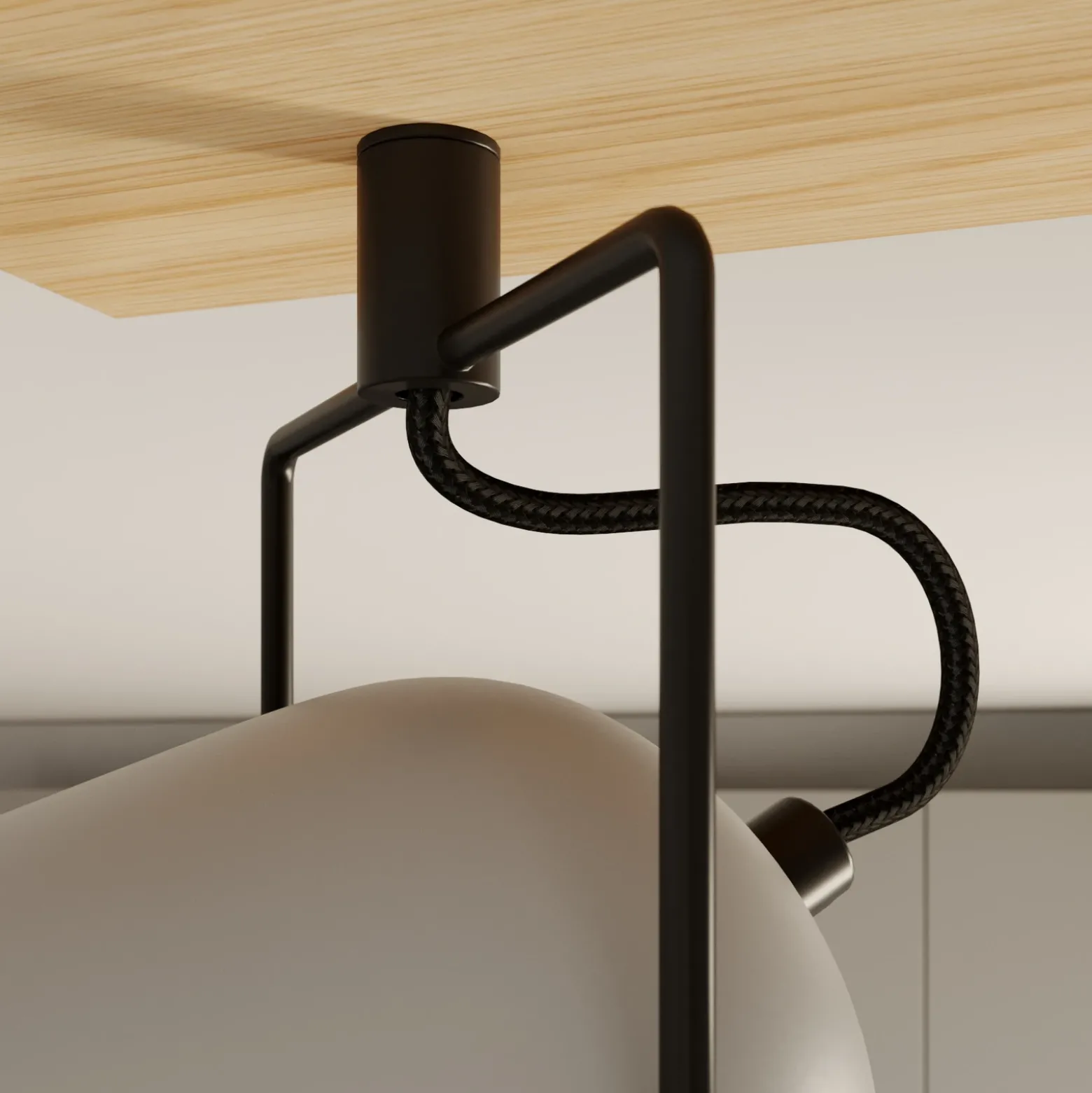 Lindby Adalin plafón, 3 luces, gris
