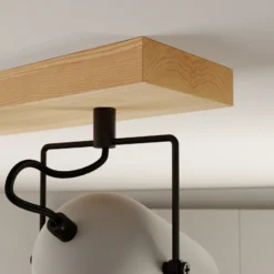 Lindby Adalin plafón, 3 luces, gris