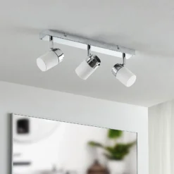 Lindby Alimari downlight de techo, cromo, largo