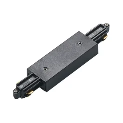 Lindby Alimentador central Linaro, negro, sistema de riel monofásico