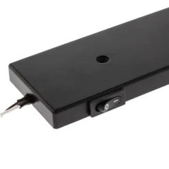 Lindby Amaryll Lámpara LED bajo mueble, set de 3, negro