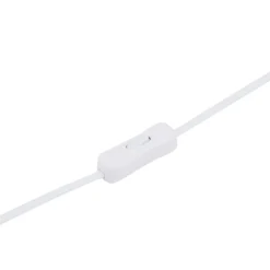 Lindby Andriana lámpara de mesa, verde/blanco, cristal, Ø 15 cm