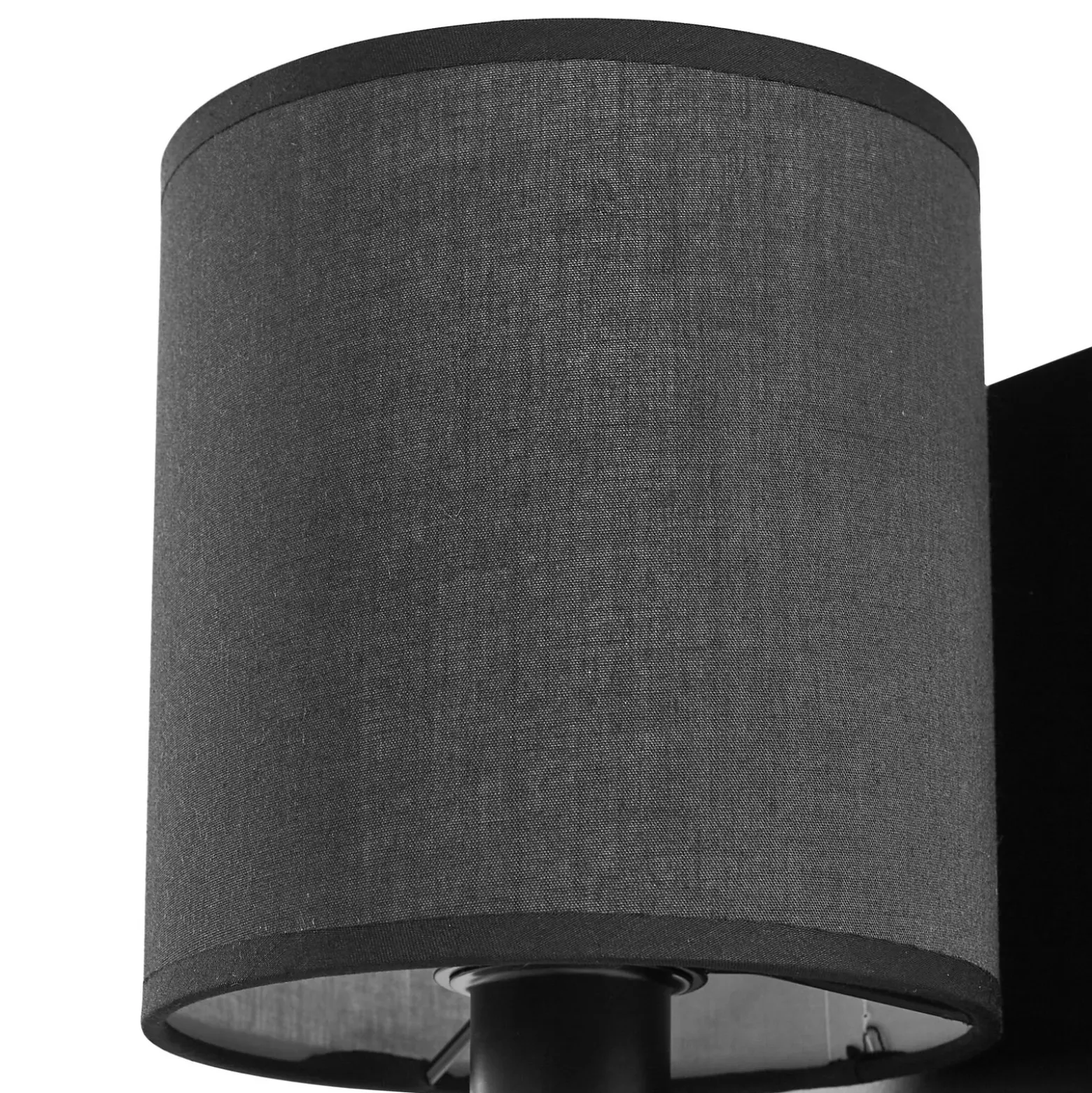 Lindby aplique de pared Aiden, 30 cm, negro, brazo de lectura LED, E14