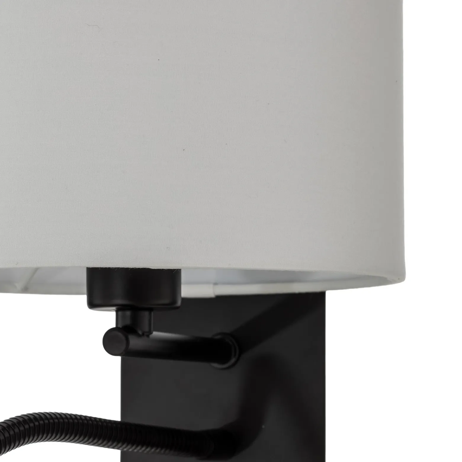 Lindby aplique de pared Florens, negro, lámpara de lectura LED, 23,5 cm