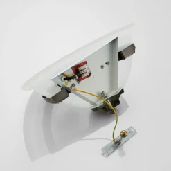 Lindby aplique de pared Irimia, 31 cm, latón envejecido, cristal