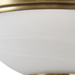 Lindby aplique de pared Irimia, 31 cm, latón envejecido, cristal