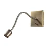 Lindby aplique de pared LED Mayar, latón, metal, lámpara de lectura, 11cm