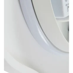 Lindby aplique de pared LED Nielson, blanco, yeso, 30 x 30 cm