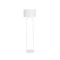 Lindby Aralena lámpara de pie, blanca, metal, altura 143,5 cm